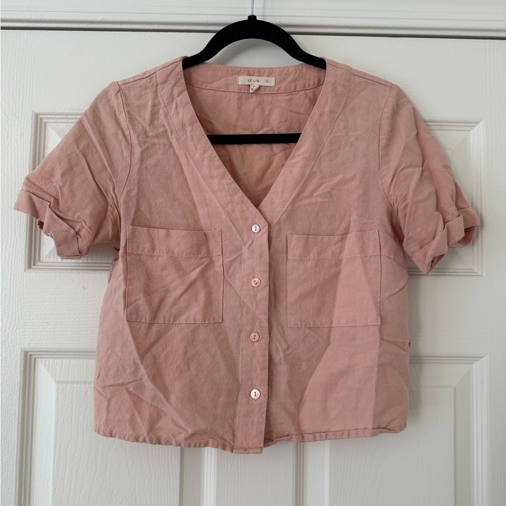Le Lis Linen Blouse